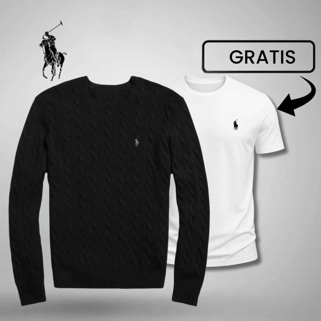 Luxus-Strickpullover + GRATIS T-Shirt 🎁