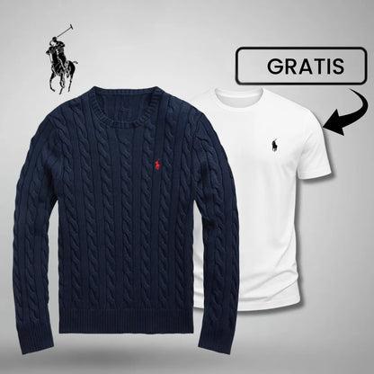 Luxus-Strickpullover + GRATIS T-Shirt 🎁